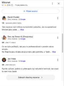 Mironet recenze